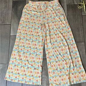 EARTHBOUND Pajama Bottoms with Blue and Yellow Pattern XL